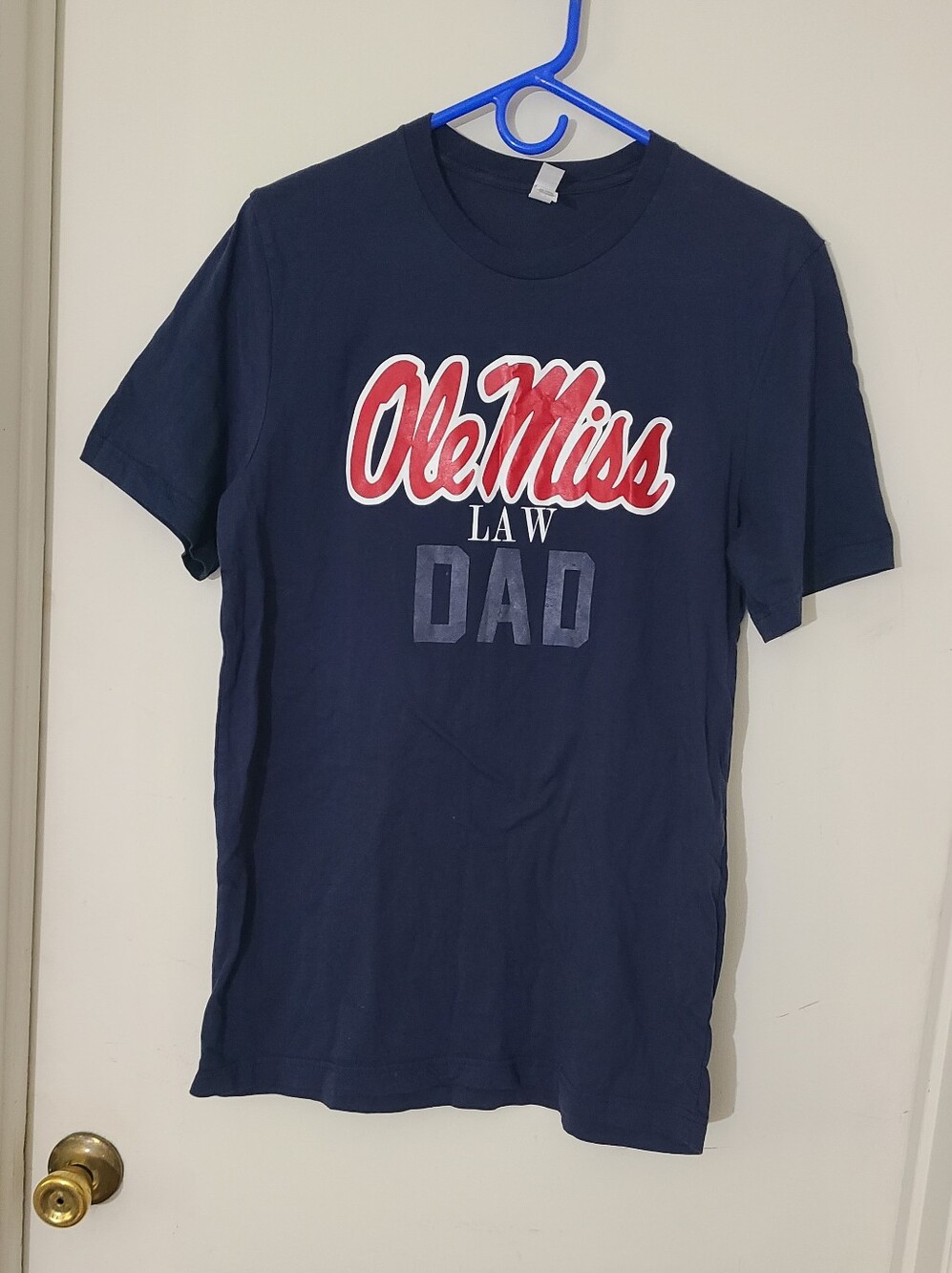 Ole Miss Univeristy Law Dad Navy Short-Sleeve T-Shirt Large